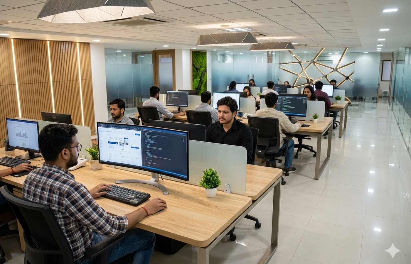 Vertex Risk Services back-office operations team collaborating